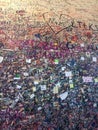 Wall with love notes in Verona, Italy next to famous JulietÃ¢â¬â¢s Royalty Free Stock Photo